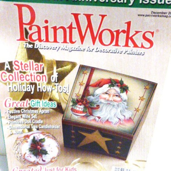 4 PAINT WORKS Magazine CRAFT Projects Christmas Painting Craft - Picture 2 of 16